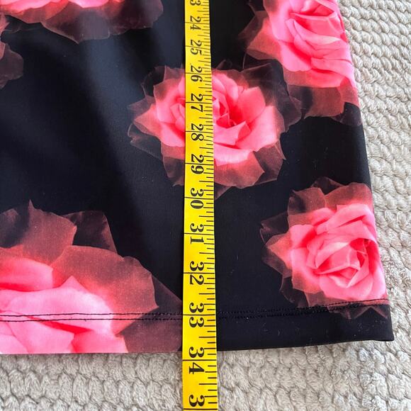 Alexia Admor Womens Rose Print 3/4‎ Sleeve Mini Dress Size M - Picture 8 of 8